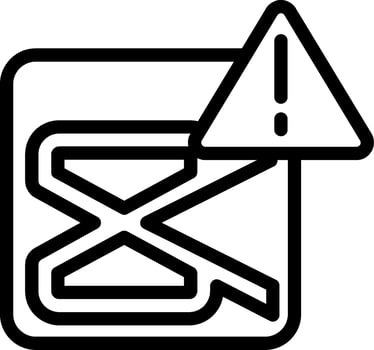 CapCut Outline Icon vector