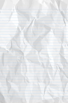 White clean crumpled notebook paper with lines. crumpled checkered empty paper template for posters and banners. illustration vector