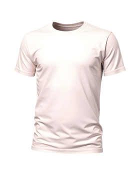 Simple White Tee on Transparent Background png