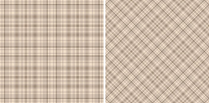 Elegant neutral plaid patterns. Perfect for textile design, backgrounds, or wrapping paper. Subtle textures and earthy tones create a sophisticated and versatile look. vector
