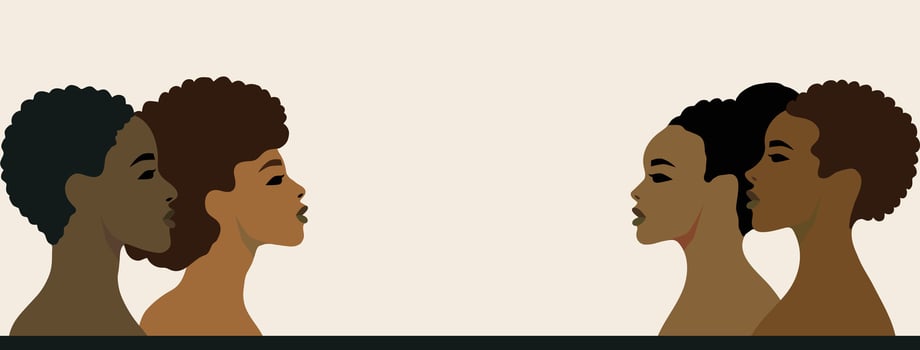 Abstract African-American human celebrate freedom on Black History Month., Juneteenth vector