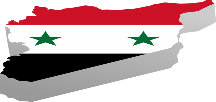 Syria country map location png