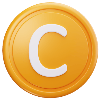 3D Icon Orange C Vitamin png