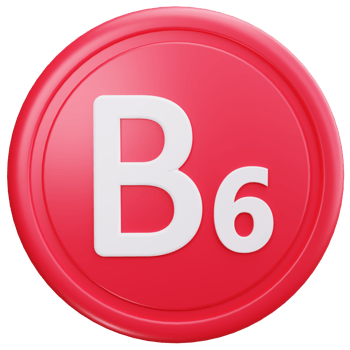 3D Icon Red B6 Vitamin png