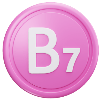 3D Icon Pink B7 Vitamin png
