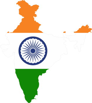 India country map png