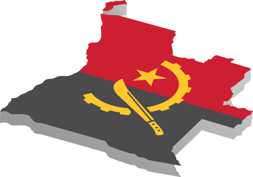 Angola country map png