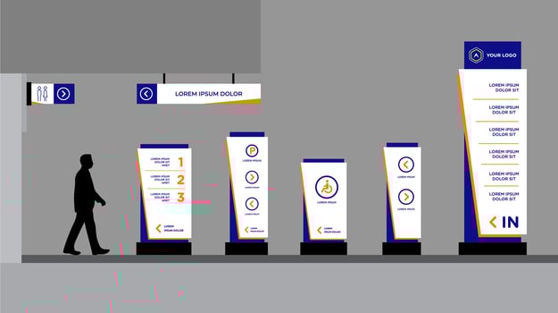 Market Signboards pack vector