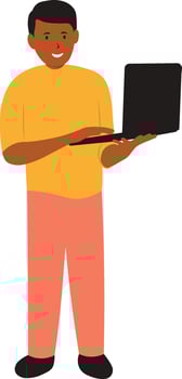 People with Technology Devices vector
