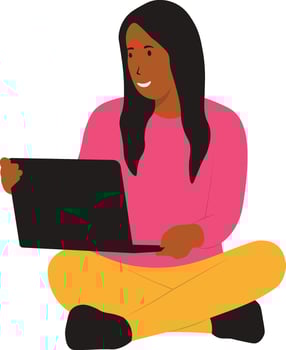 People with Technology Devices. vector