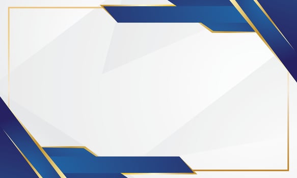 Blue and gold abstract white background. Suitable for certificate vector