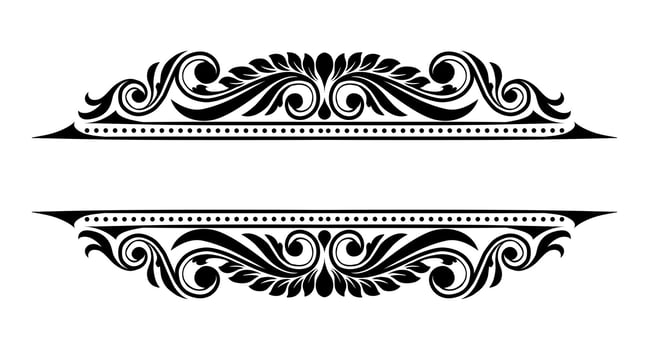 Beautiful carved decorative ornaments design for elements. Free download vector