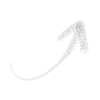 Grunge dot arrow up rough style vector