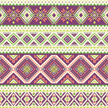 Tribal striped seamless pattern. Aztec geometric background. Can be used in textile design, web design for making wrapping, backpacks, etc. vector