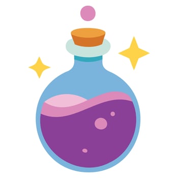 Glowing Spell Drink Graphic vector