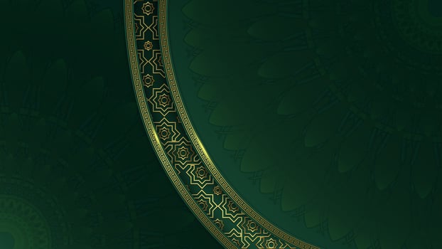 Islamic background with mandala ornaments vector