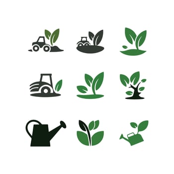 Gardening and Agriculture Icons vector