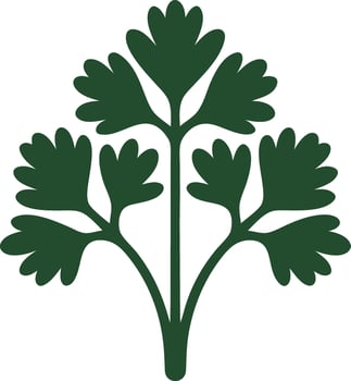 A green plant with leaves on it vector