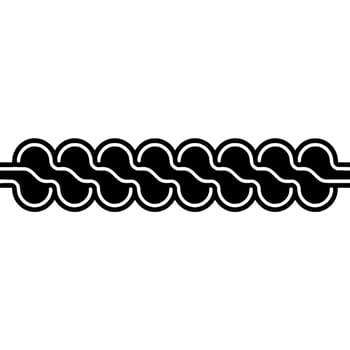 Abstract Black White Chain Pattern, Geometric vector