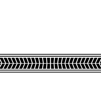 Geometric Chevron Pattern Black White Border vector