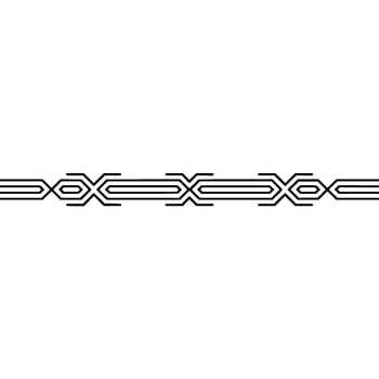 Geometric Pattern Border, Minimalist on White, Decorative Element vector