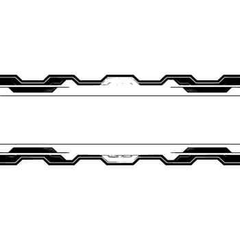 Tech Interface Abstract Black and Gray Border With White Space vector