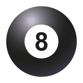 Eight ball of pool png