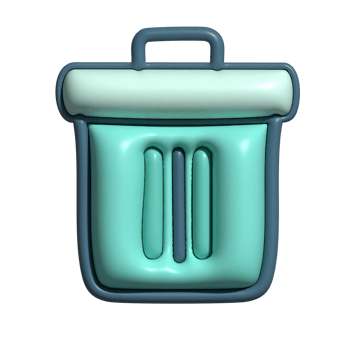 Modern 3D Recyclin Environmental Waste Icons png