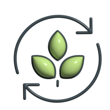Future-Focused 3D Planet Resource Conservation Icons png