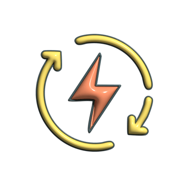 Sustainable 3D Eco-Friendly Power Generation Icons png