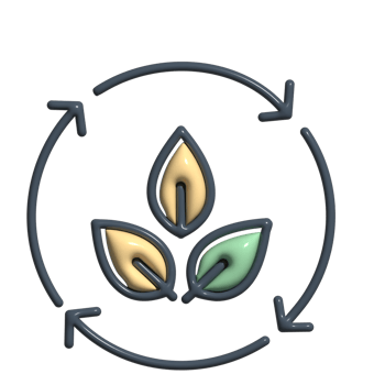 Adorable 3D Green Energy Environmental Balance Symbols png
