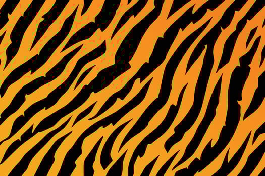 Exotic animal pattern. Tiger stripe skin texture background. vector
