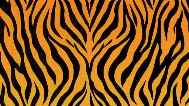 Abstract black tiger stripes repeated pattern vector