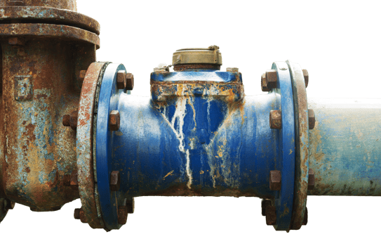 old rusty water pump isolated png