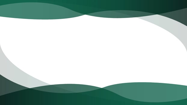 Dark green abstract geometric banner background, green abstract border on transparent background. vector