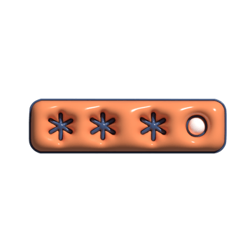 Modern 3D User Authentication Privacy Icons png