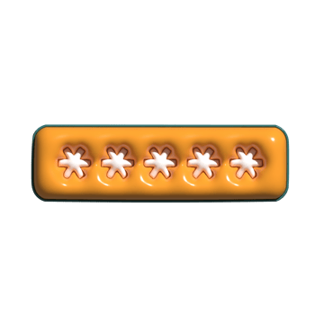 3D Cartoon Password Secure Login Icons png