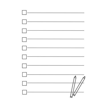 White note paper illustration png