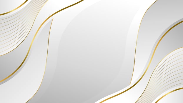 Gray and white background , gold luxury design vector