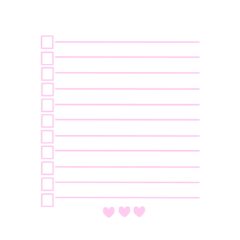 pink note paper illustration png