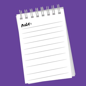 Note Book for School and Office Stationery Design vector