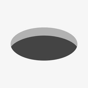 Golf black hole illustration. Open Manhole. vector
