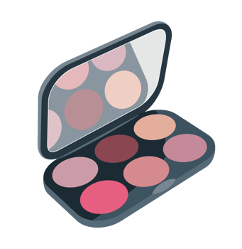 Makeup Palette and Eyeshadow png