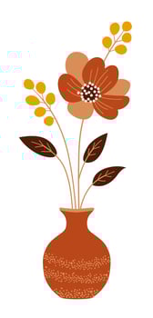 Bouquet Spring Flowers in Vase vector