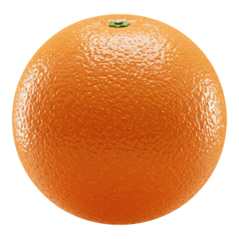 Fresh Clementine Orange with Transparent Background png