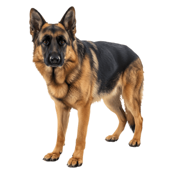 Majestic German Shepherd Dog, a Symbol of Loyalty and Intelligence png
