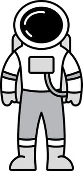 A astronaut is wearing space suit vector