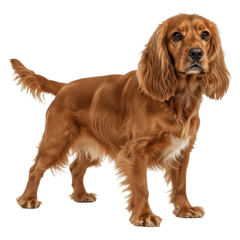 Magnificent Golden Cocker Spaniel Dog Breed Portrait png