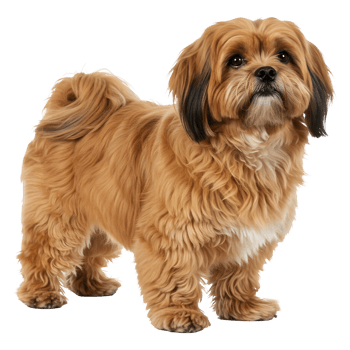 Adorable Lhasa Apso Mix Puppy Dog Portrait Photography png