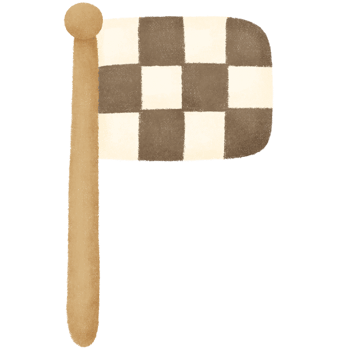 Wooden checkered flag png
